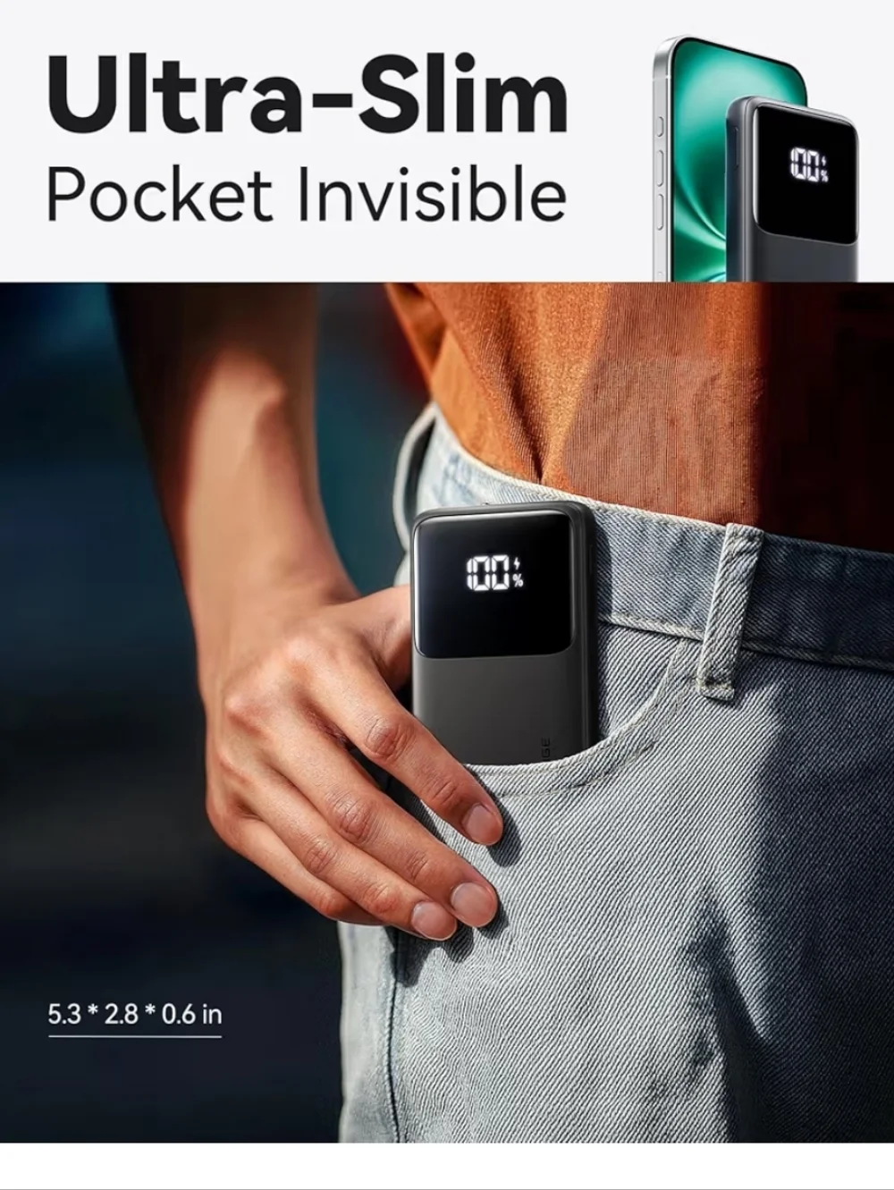 Power Bank Ultra Slim 10000mAh